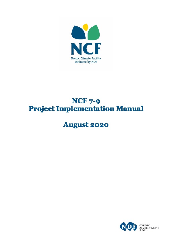 NCF Project Implementation Manual